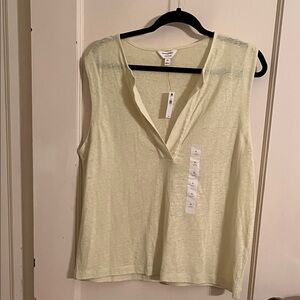 Banana Republic Light Yellow Sleeveless Top